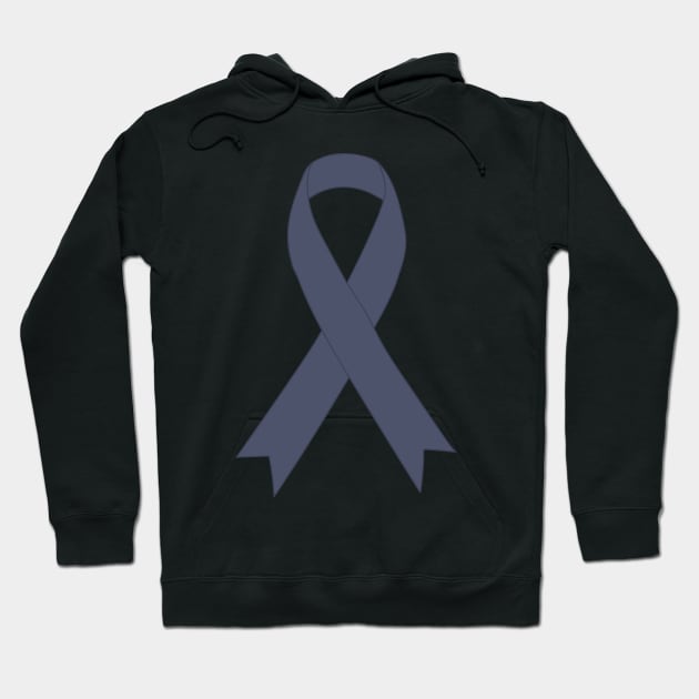 Skin Cancer - Black Ribbon - Awareness Hoodie by DeWinnes